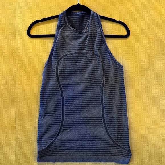NWOT Grey Striped Lululemon Tank - Picture 1 of 4